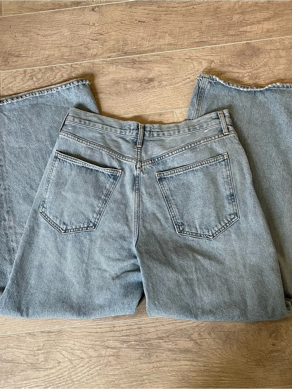 Agolde Dame High Rise Wide Leg Jeans in Conflict $360 30 - Picture 6 of 6